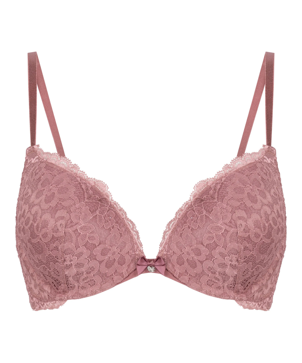 Hunkemoller Renaissance Rose Women Marine Padded Push-Up Underwired Bra in Different Cup Sizes SKU: 305868_Renaissance Rose Image 05
