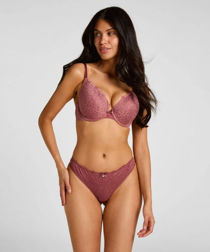 Hunkemoller Renaissance Rose Women Marine Thong SKU: 305872_Renaissance Rose Image 01