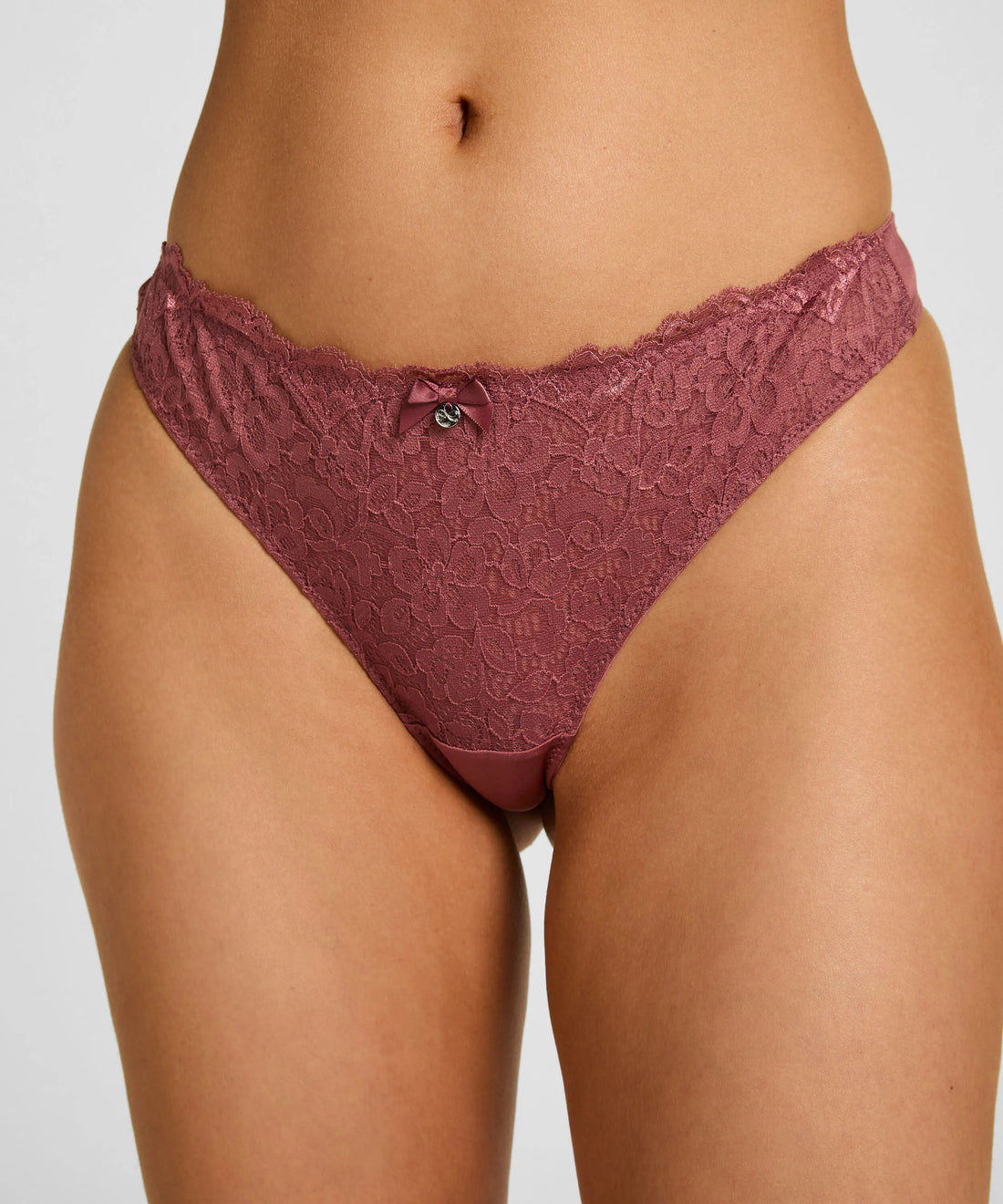 Hunkemoller Renaissance Rose Women Marine Thong SKU: 305872_Renaissance Rose Image 02
