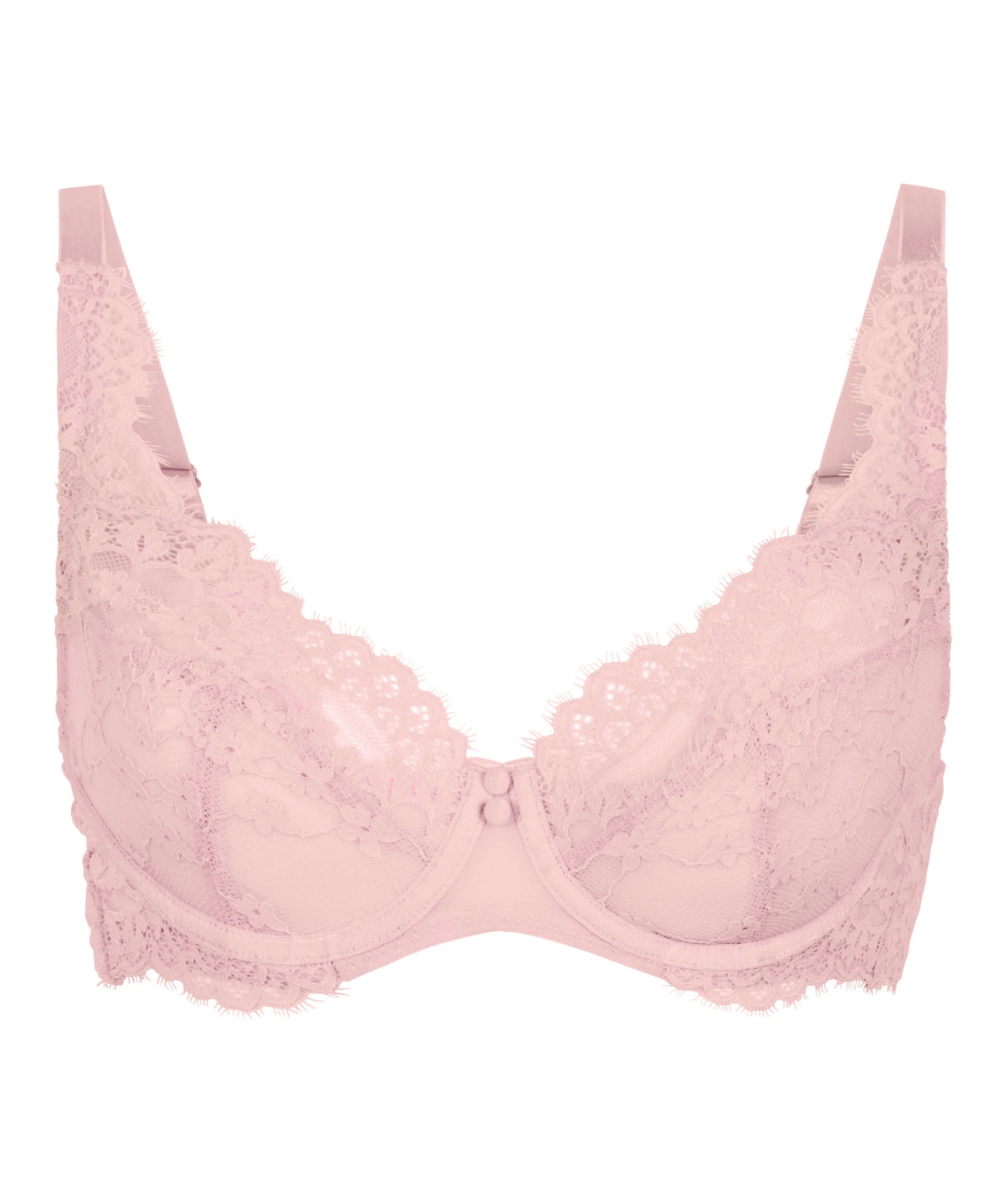 Hunkemoller Pale Mauve Women Daisy Non-Padded Underwired Bra in Different Cup Sizes SKU: 305886_Pale Mauve Image 04