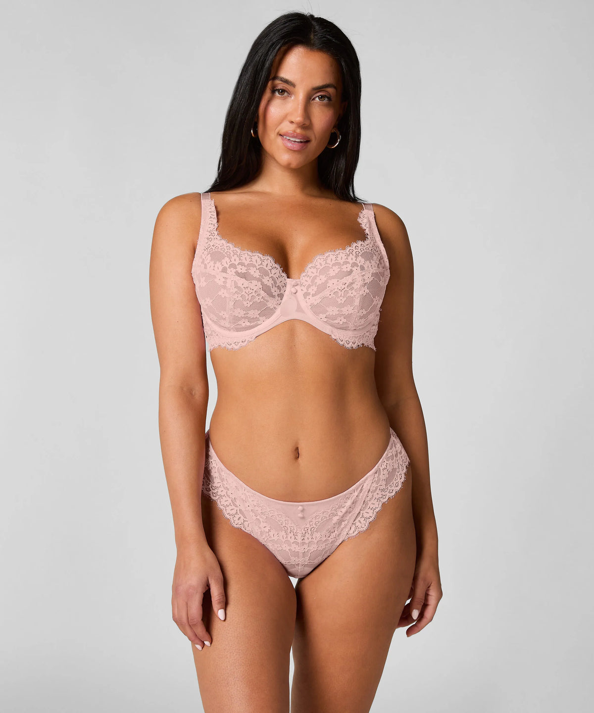 Hunkemoller Pale Mauve Women Daisy Brazilian SKU: 305888_Pale Mauve Image 01