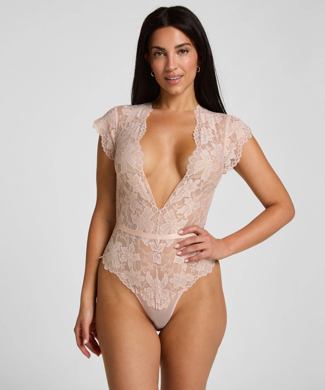 Hunkemoller Peach Whip Women Body Viktoria SKU: 305919_Peach Whip Image 01