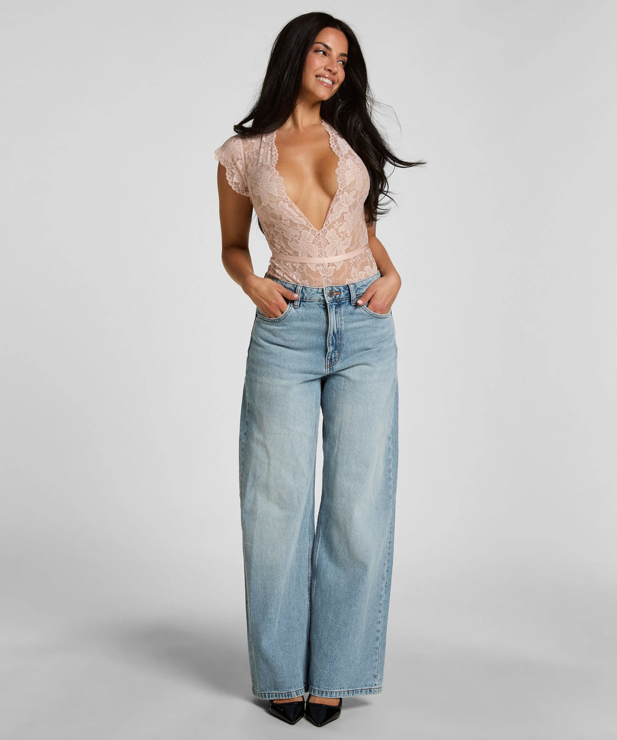 Hunkemoller Peach Whip Women Body Viktoria SKU: 305919_Peach Whip Image 06