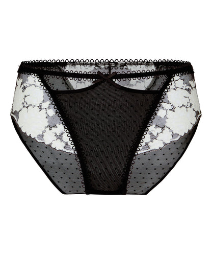 Hunkemoller Caviar Women High Waisted Brazilian Lindi SKU: 305941_Caviar Image 04