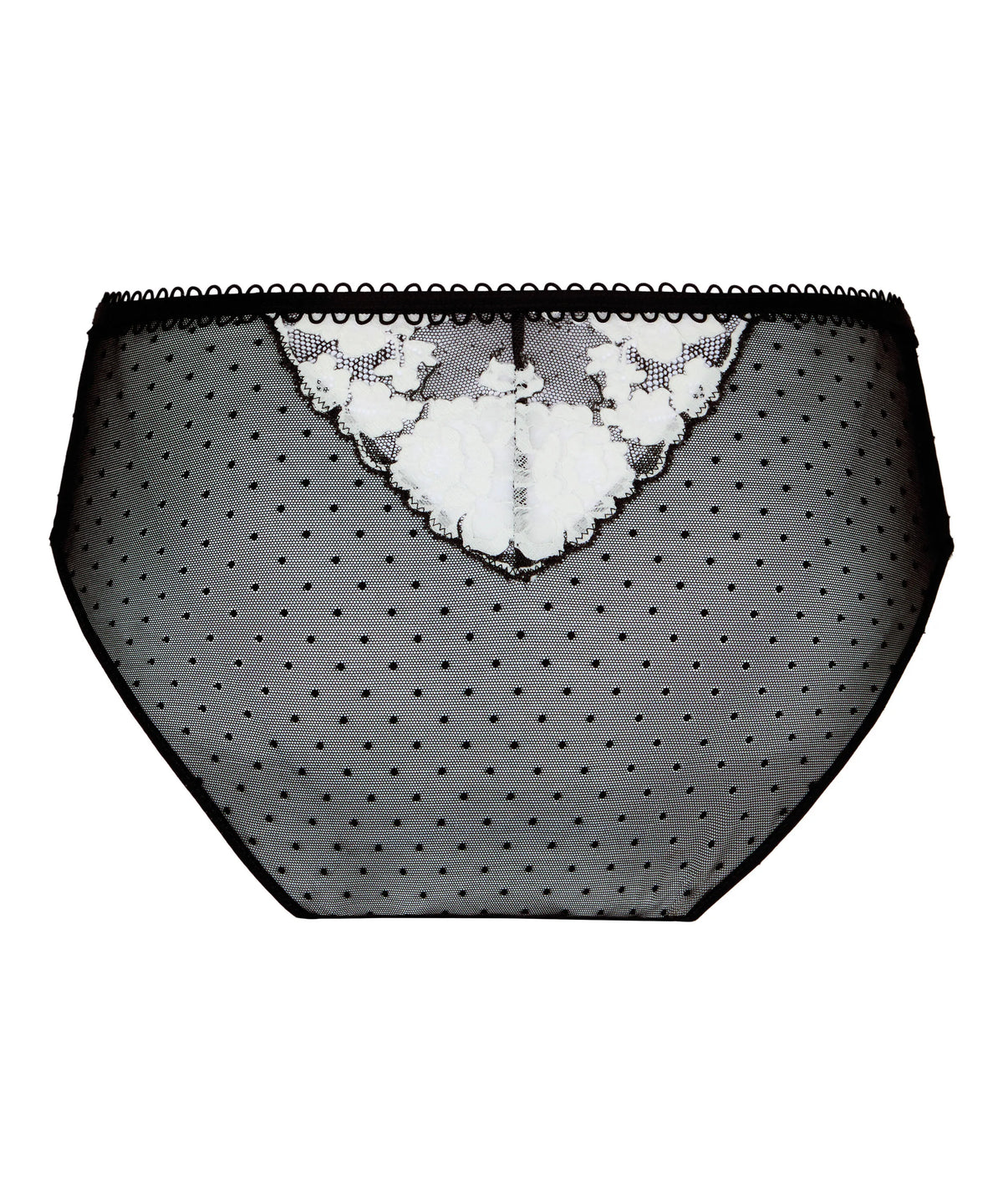 Hunkemoller Caviar Women High Waisted Brazilian Lindi SKU: 305941_Caviar Image 05