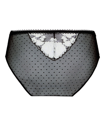 Hunkemoller Caviar Women High Waisted Brazilian Lindi SKU: 305941_Caviar Image 05