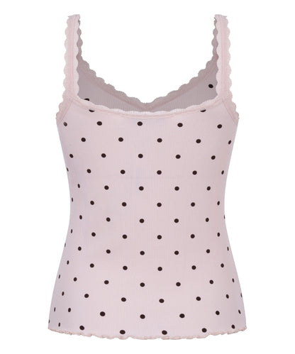 Hunkemoller Lotus Women Singlet Rib Jersey Lace SKU: 306096_Lotus Image 06