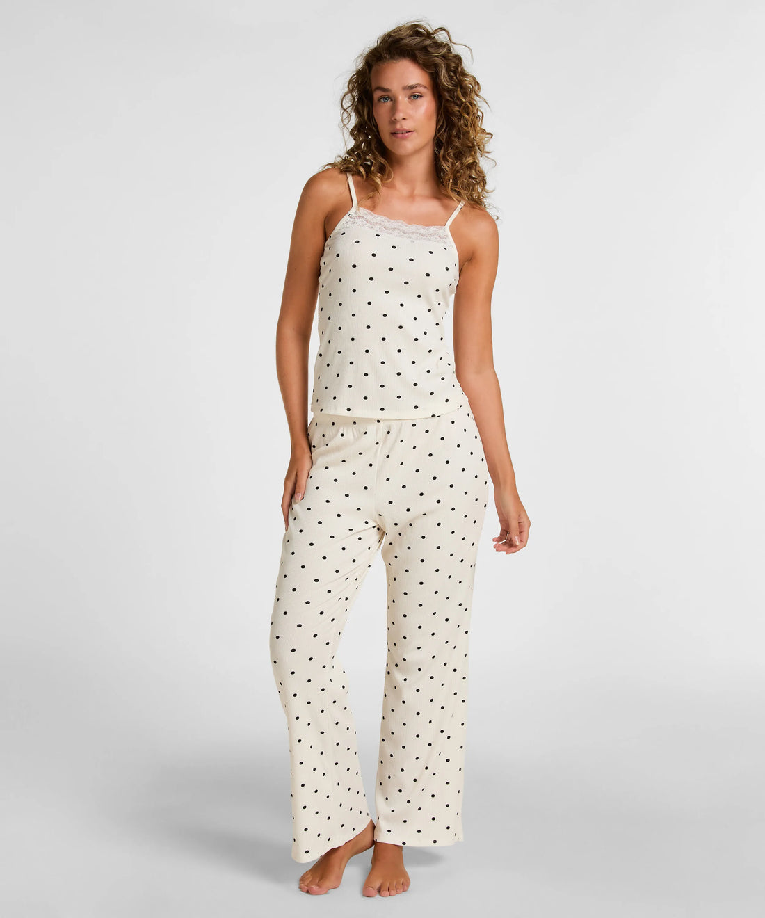 Hunkemoller Pristine Women Pyjama Set Dots SKU: 306102_Pristine Image 01