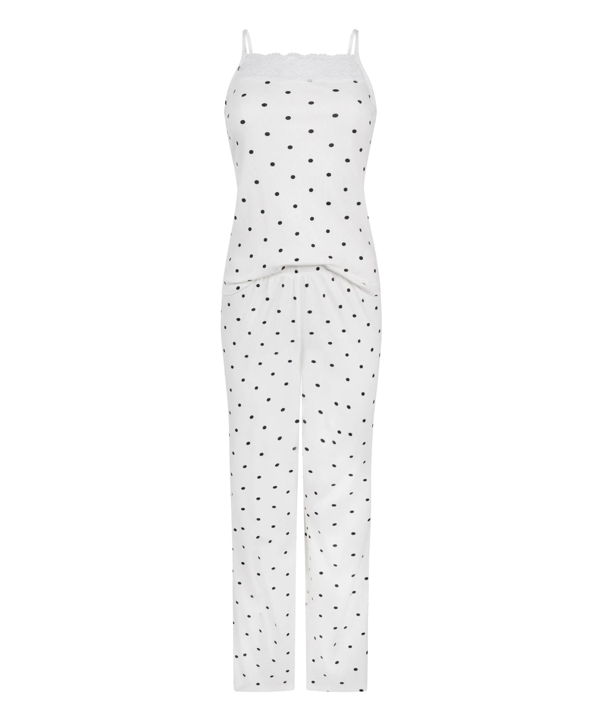 Hunkemoller Pristine Women Pyjama Set Dots SKU: 306102_Pristine Image 04