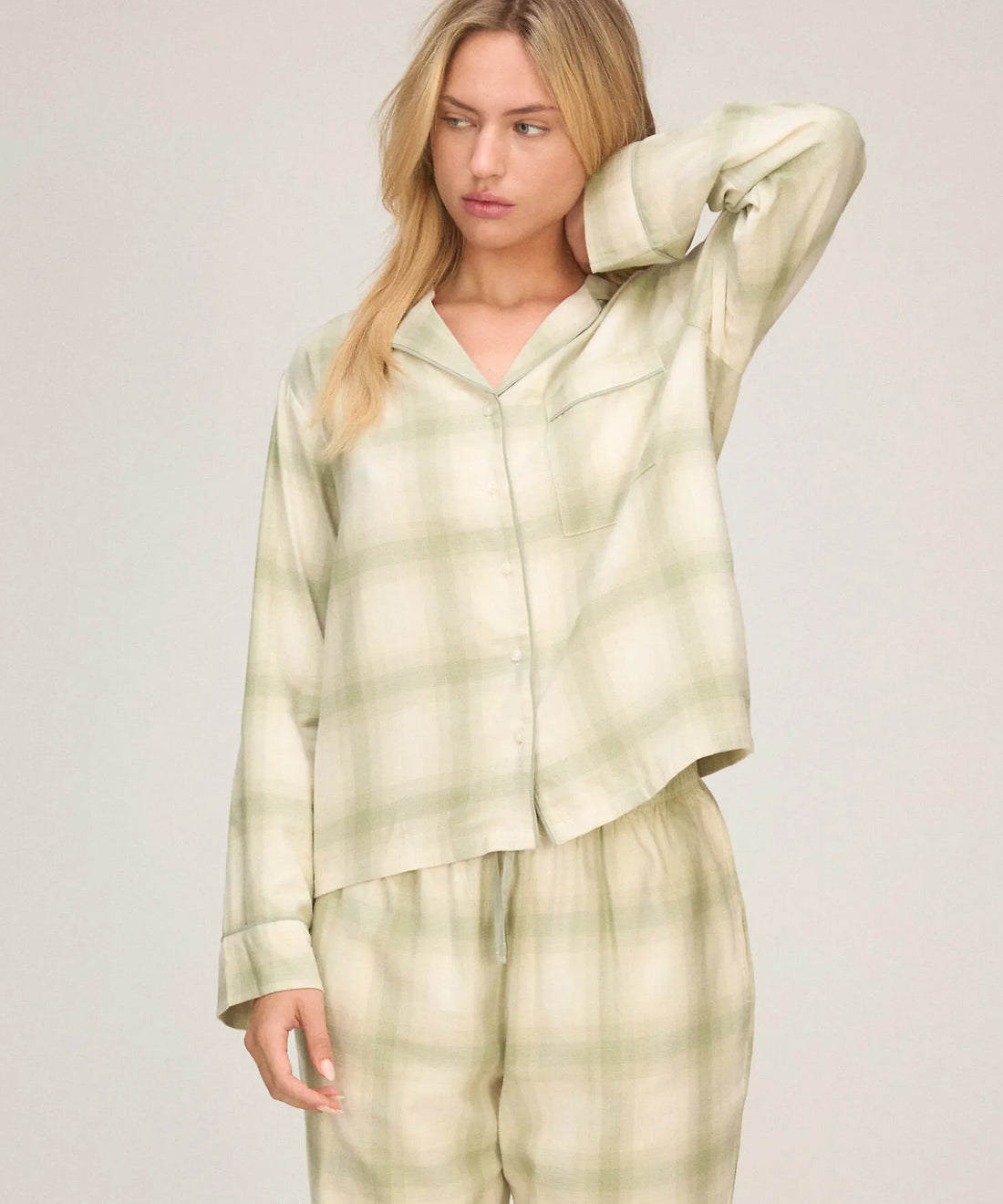 Hunkemoller Pale Aqua Women Jacket Longsleeve Woven SKU: 306123_Pale Aqua Image 01