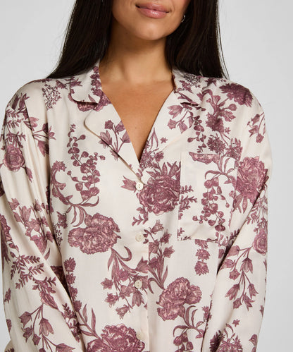 Hunkemoller Sheer Bliss Women Jacket Woven Print SKU: 306128_Sheer Bliss Image 02