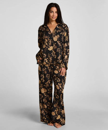 Hunkemoller Caviar Women Jacket Woven Print SKU: 306129_Caviar Image 03