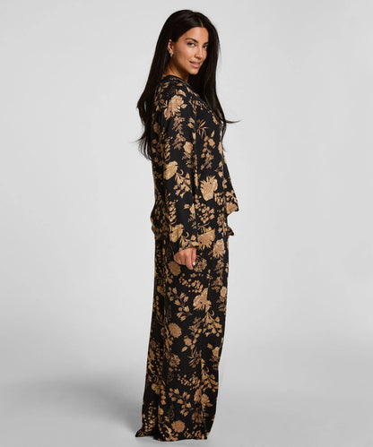 Hunkemoller Caviar Women Jacket Woven Print SKU: 306129_Caviar Image 04