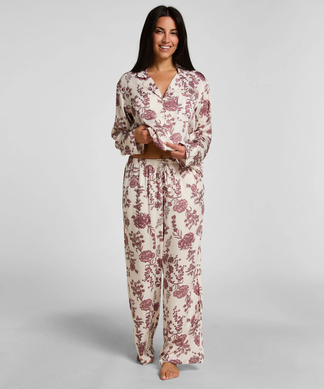 Hunkemoller Sheer Bliss Women Pants Woven Print SKU: 306130_Sheer Bliss Image 01
