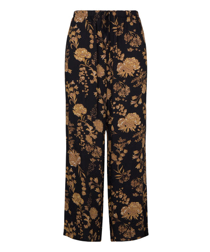 Hunkemoller Caviar Women Pants Woven Print SKU: 306131_Caviar Image 04