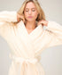 Hunkemoller Whitecap Gray Women Fleece Bathrobe SKU: 306134_Whitecap Gray Image 01