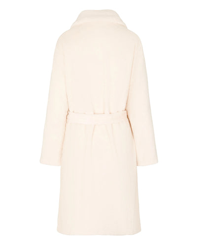 Hunkemoller Whitecap Gray Women Fleece Bathrobe SKU: 306134_Whitecap Gray Image 06