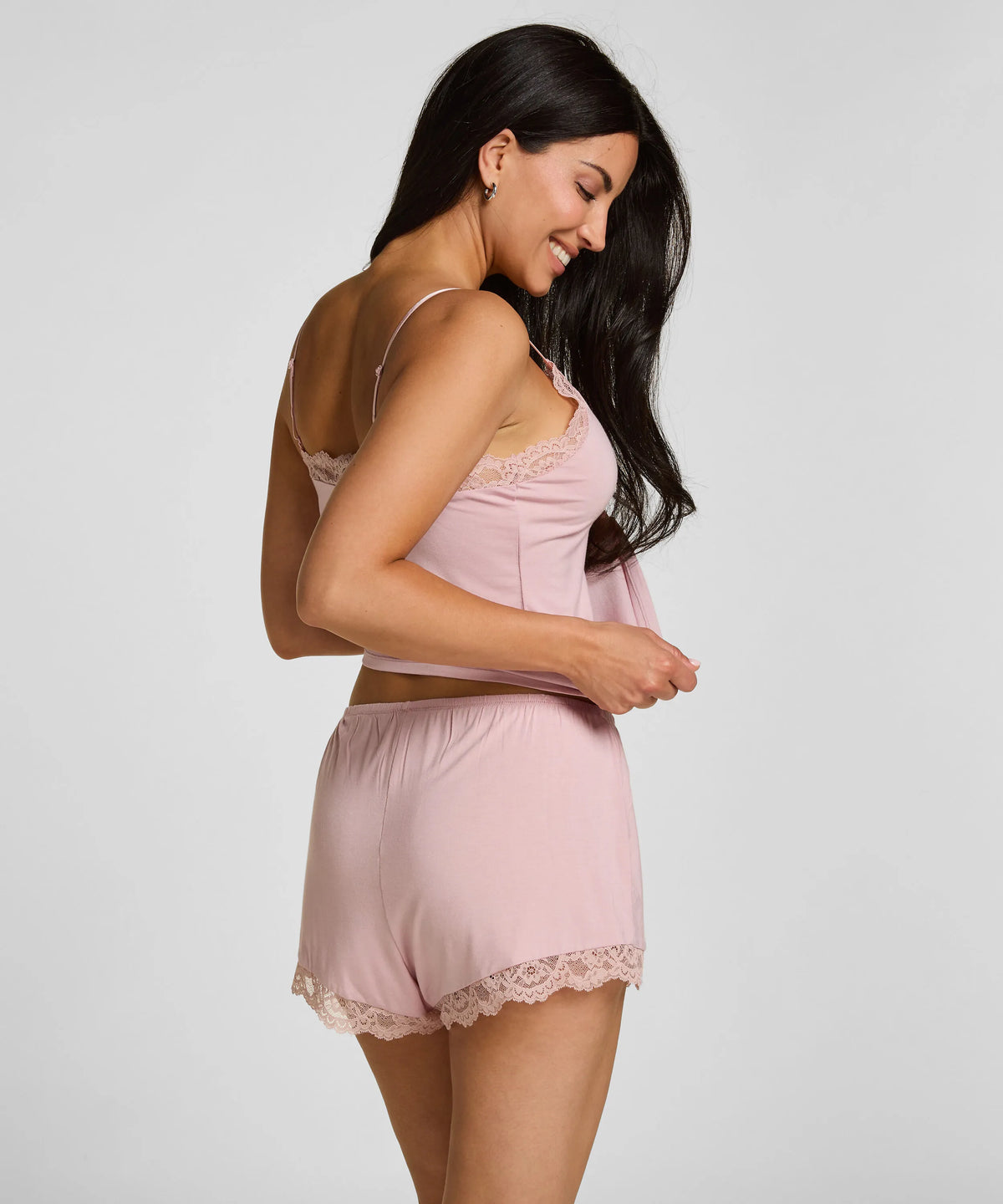 Hunkemoller Pale Mauve Women Pyjama Set Nana SKU: 306146_Pale Mauve Image 03
