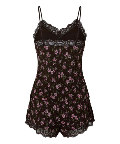 Hunkemoller Black Coffee Women Pyjama Set Nana SKU: 306147_Black Coffee Image 05