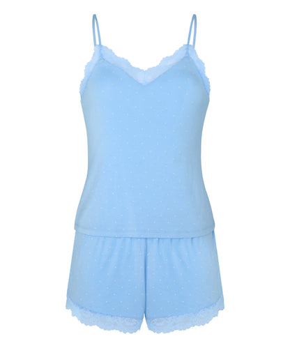 Hunkemoller Bel Air Blue Women Pyjama Set Nana SKU: 306148_Bel Air Blue Image 04