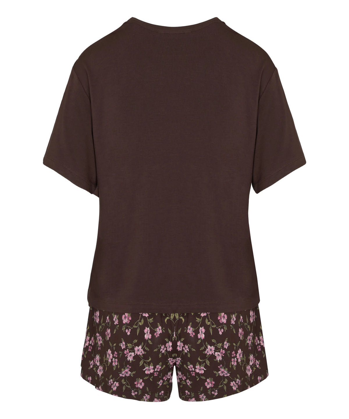Hunkemoller Black Coffee Women Pyjama Set Loose SKU: 306150_Black Coffee Image 05