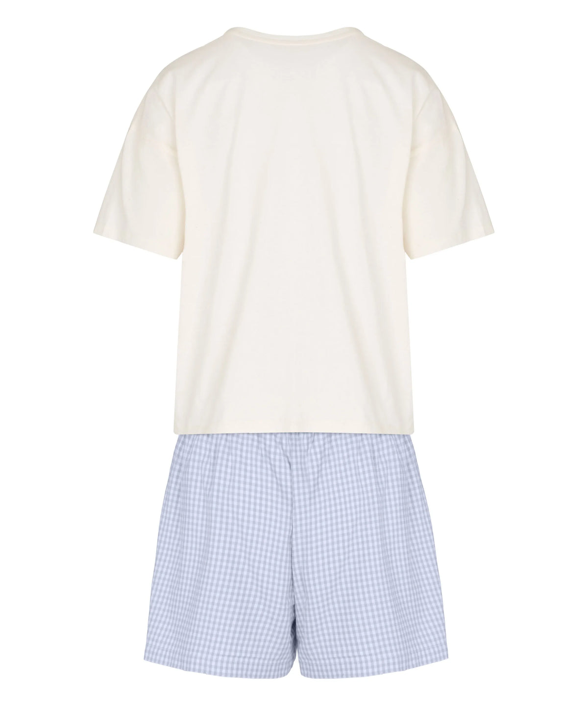 Hunkemoller Gardenia Women Pyjama Set with Short And T-Shirt SKU: 306153_Gardenia Image 06