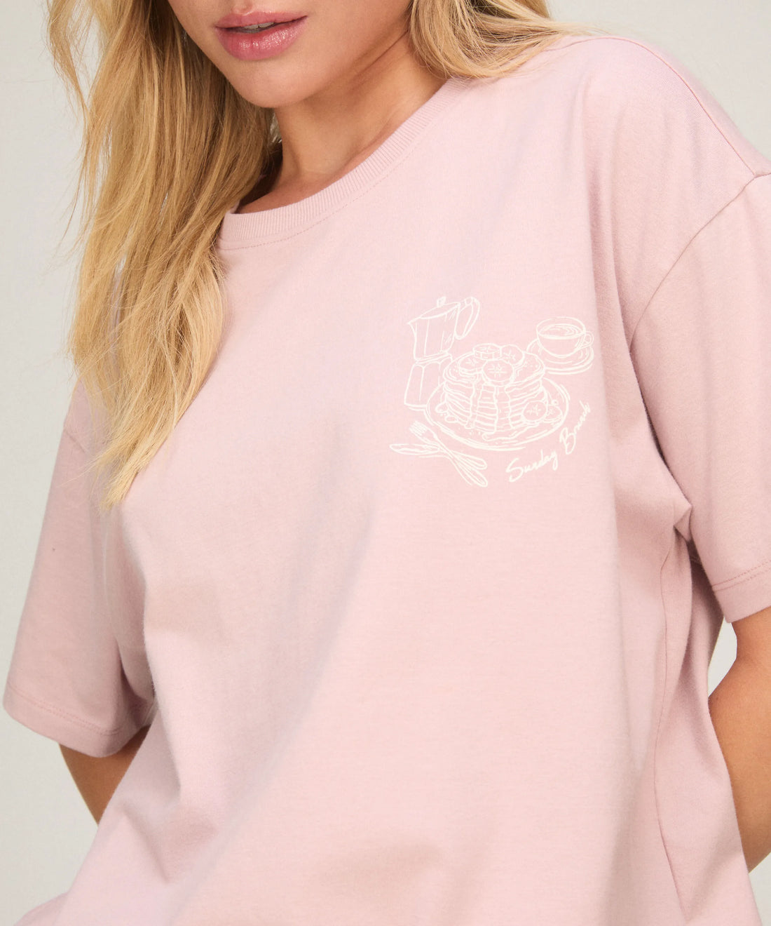 Hunkemoller Lotus Women Pyjama Set with Short And T-Shirt SKU: 306154_Lotus Image 02
