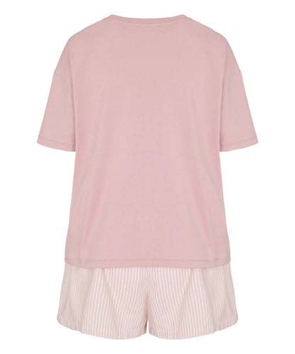 Hunkemoller Lotus Women Pyjama Set with Short And T-Shirt SKU: 306154_Lotus Image 06