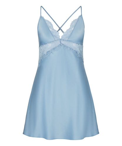 Hunkemoller Ashley Blue Women Slipdress Viktoria SKU: 306160_Ashley Blue Image 05