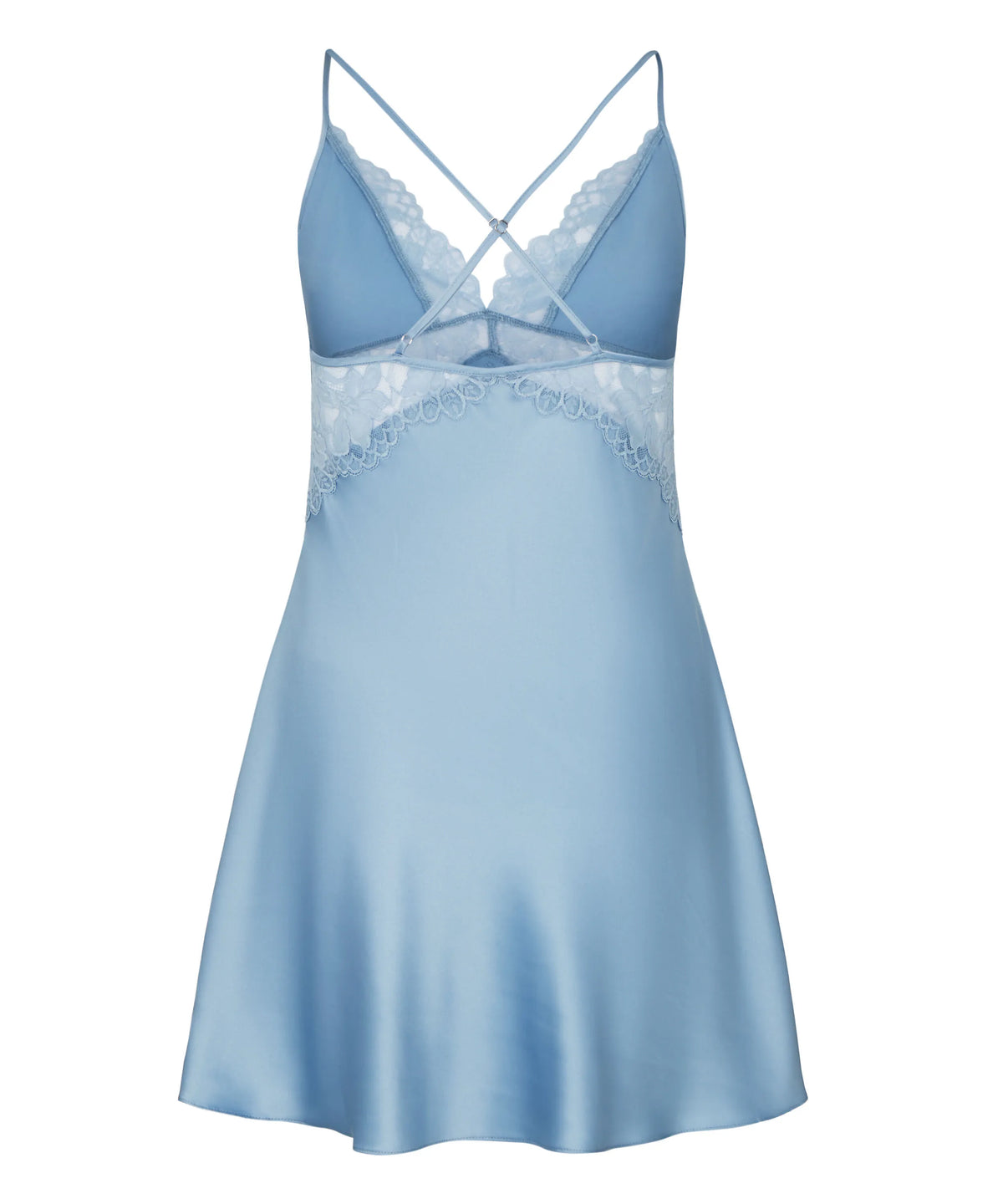Hunkemoller Ashley Blue Women Slipdress Viktoria SKU: 306160_Ashley Blue Image 06