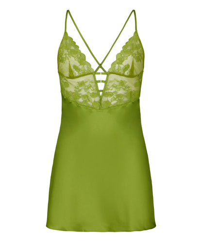 Hunkemoller Lima Bean Green Women Slipdress Zara SKU: 306163_Lima Bean Green Image 04