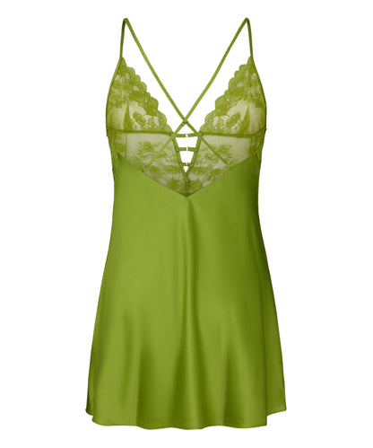 Hunkemoller Lima Bean Green Women Slipdress Zara SKU: 306163_Lima Bean Green Image 05