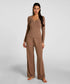 Hunkemoller Oatmeal Melee Women Pyjama Set Nana SKU: 306166_Oatmeal Melee Image 01