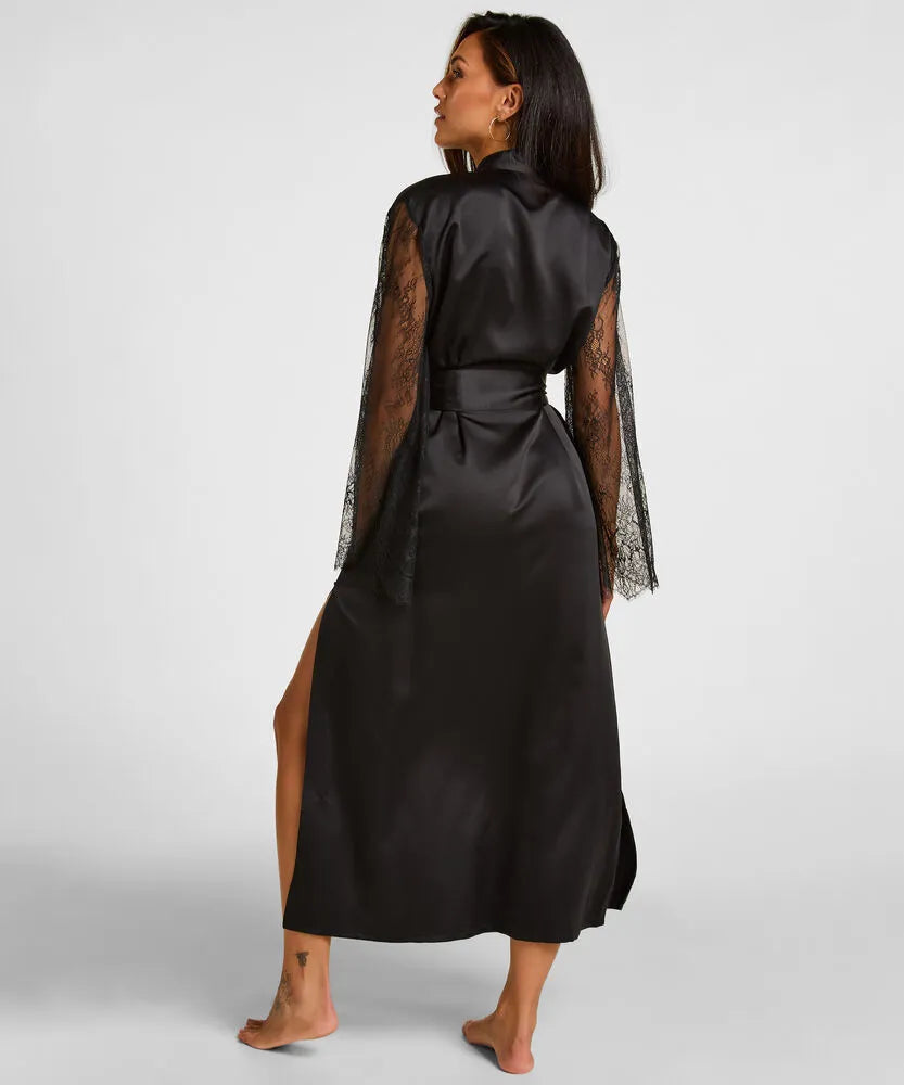 Hunkemoller Caviar Women Camille Kimono SKU: 306170_Caviar Image 03