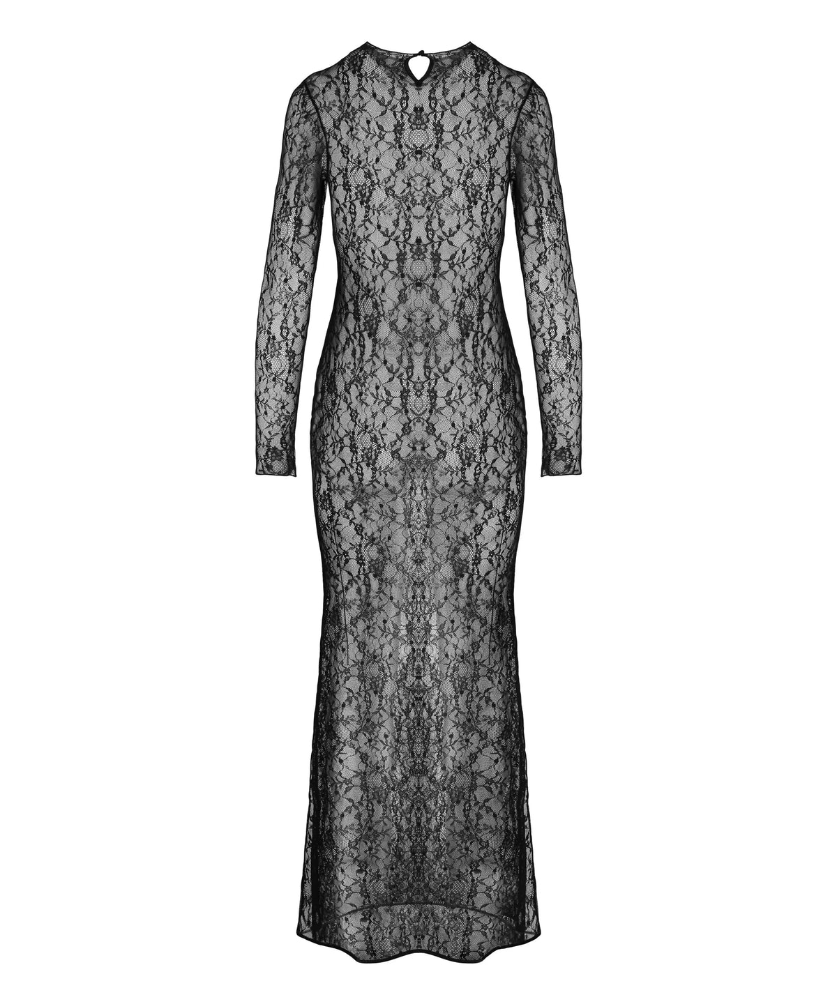 Hunkemoller Caviar Women Slipdress Allover Lace SKU: 306175_Caviar Image 08