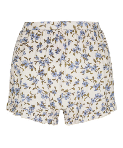 Hunkemoller Winter White Women Jersey Ruffled Shorts SKU: 306181_Winter White Image 05