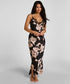 Hunkemoller Caviar Women Slipdress Long Flower SKU: 306183_Caviar Image 01