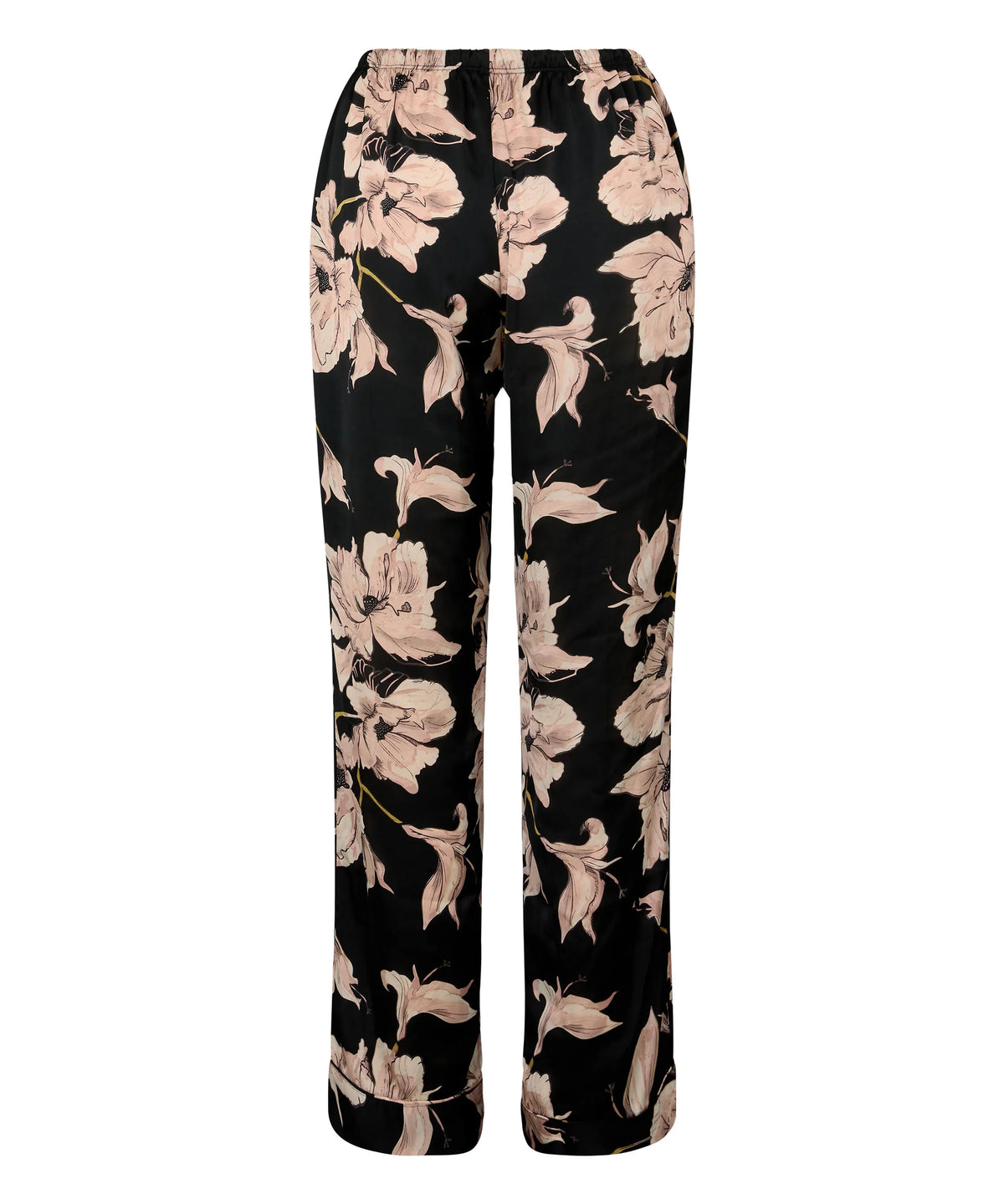 Hunkemoller Caviar Women Satin Pants Flower SKU: 306185_Caviar Image 05