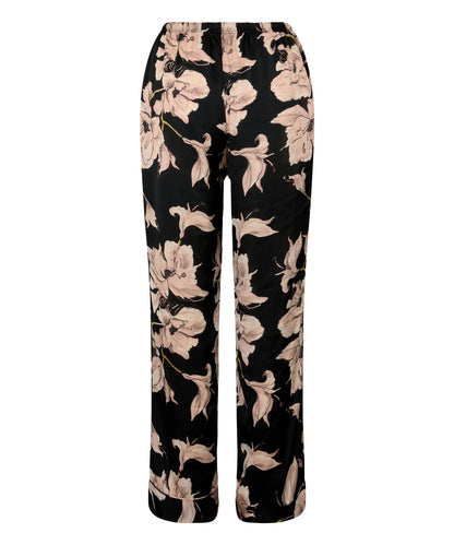 Hunkemoller Caviar Women Satin Pants Flower SKU: 306185_Caviar Image 05