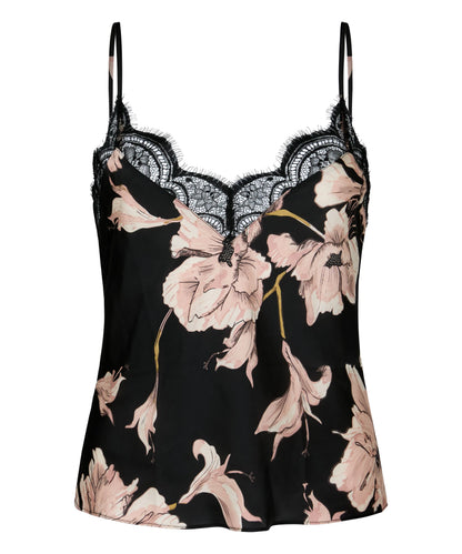 Hunkemoller Caviar Women Cami Flower SKU: 306186_Caviar Image 05