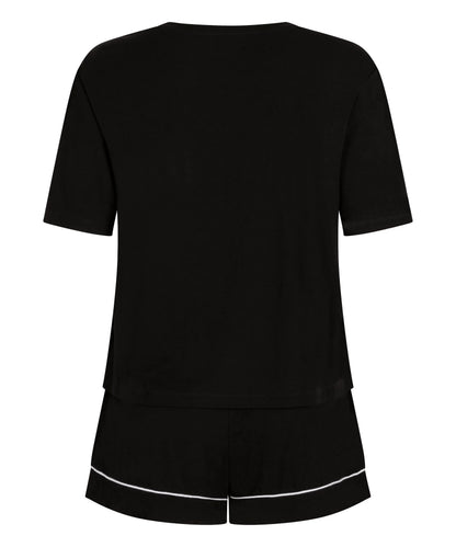 Hunkemoller Black Women Pyjama Set Jersey Essential SKU: 306200_Black Image 06