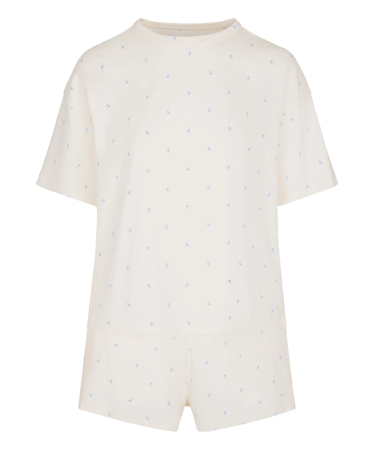 Hunkemoller Gardenia Women Pyjama Set Cotton SKU: 306208_Gardenia Image 04