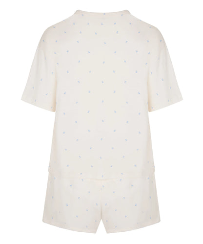 Hunkemoller Gardenia Women Pyjama Set Cotton SKU: 306208_Gardenia Image 05