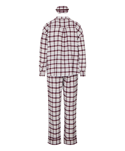 Hunkemoller Gardenia Women Pyjama Set with Eyemask SKU: 306211_Gardenia Image 06