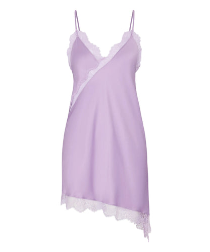 Hunkemoller Regal Orchid Women Slipdress Asymmetric SKU: 306217_Regal Orchid Image 04