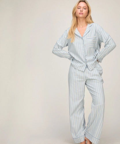 Hunkemoller Soft Chambray Women Jacket Longsleeve Woven SKU: 306229_Soft Chambray Image 03