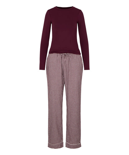 Hunkemoller Fig Women Pyjamaset Twill SKU: 306230_Fig Image 04