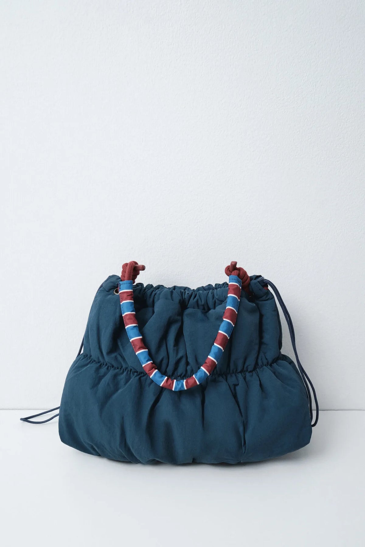 Women Secret Dark Blue Women Blue Multicoloured Handle Ruched Handbag SKU: 3064307_11 Image 02