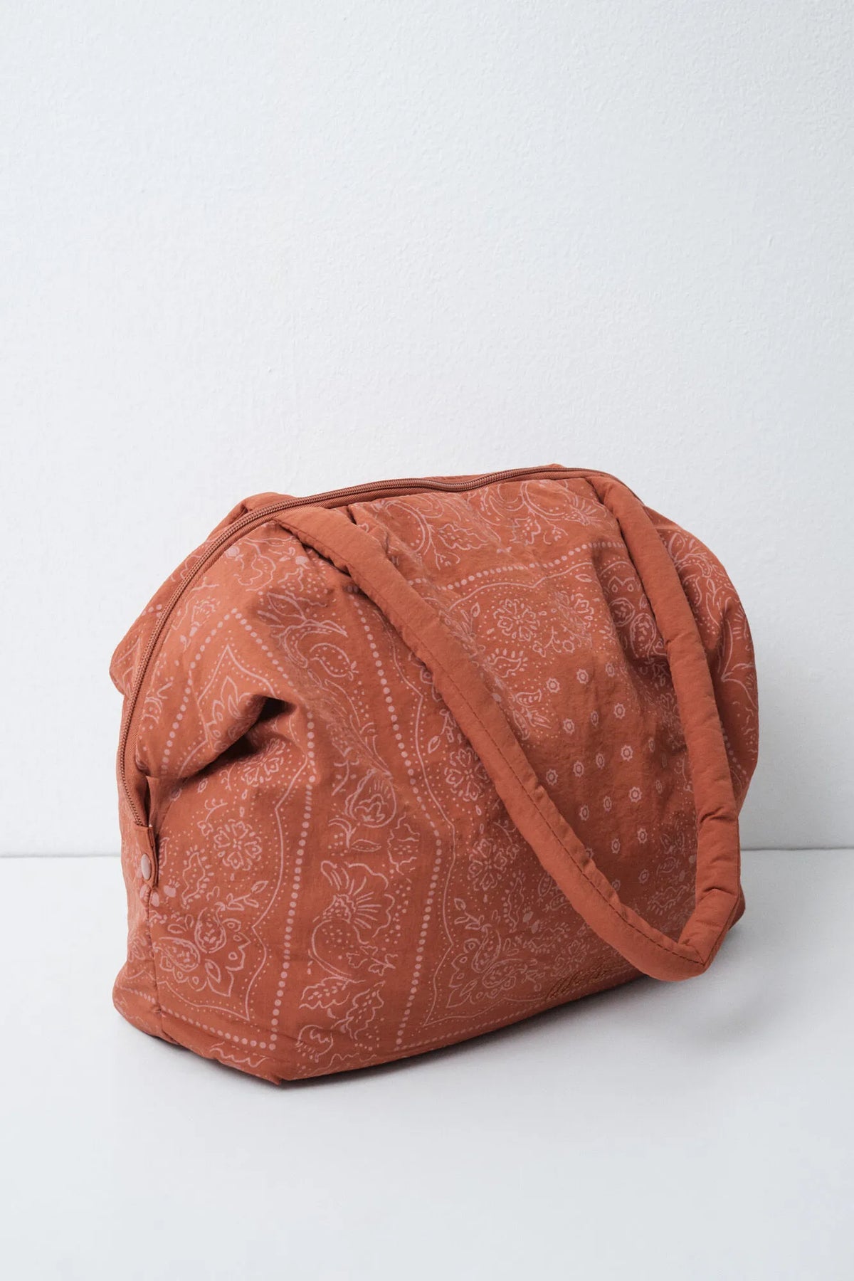 Women Secret Medium Brown Women Bandana Print Puffer Large Handbag SKU: 3064310_31 Image 02