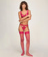 Hunkemoller Cerise Women Stay-Up Colette SKU: 306911_Cerise Image 01